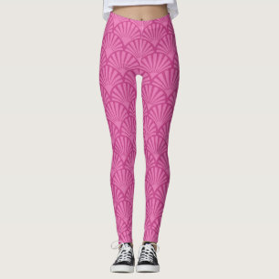 Pink Sheaves Leggings