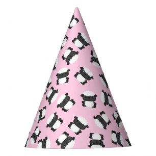 Pink Sheep Birthday Party Hat