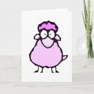 Pink Sheep Greeting Card