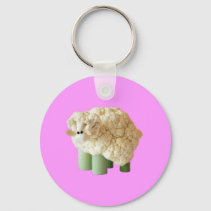 Pink sheep key chain