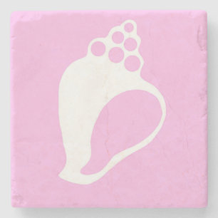 Pink Shell Stone Coaster