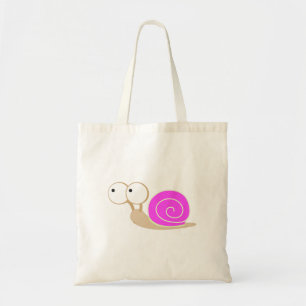 Pink Shelled snail Tote Bag