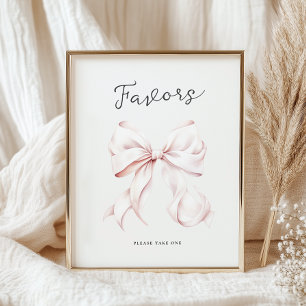 Pink She's Tying the Knot Favours Table Sign