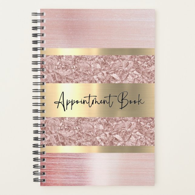 Pink Shimmery Weekly Planner Appointment  (Front)