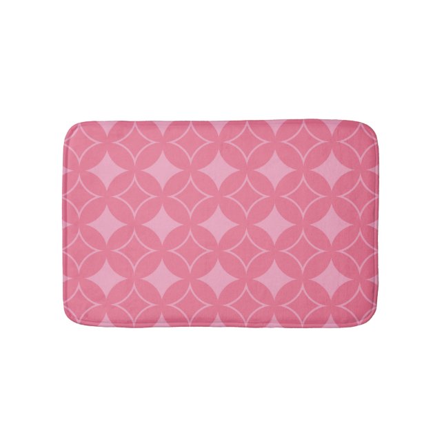 Pink shippo pattern bath mat (Front)