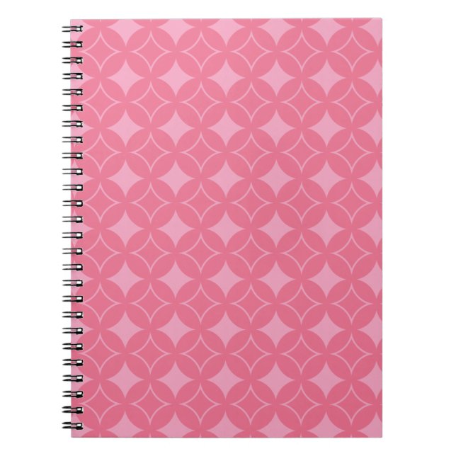 pink shippo pattern notebook (Front)