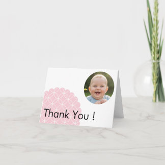 Pink Shippo Photo Thank You Card | Japanese Design