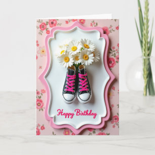 Pink Shoe Birthday Card