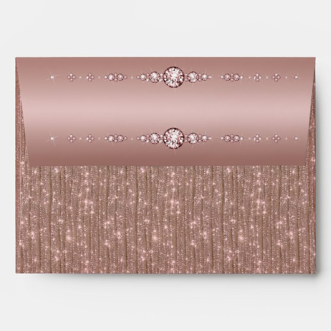 Pink Showgirl Glam Romance Envelope (Back (Top Flap))