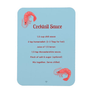 Pink Shrimp Cocktail Sauce Recipe Flexible Magnet