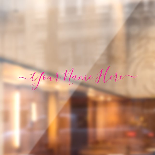 Pink Signature clean simple name script (Sheet 2)