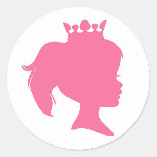 princess wearing tiara silhouette