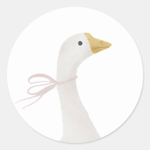 Pink Silly Goose Sticker