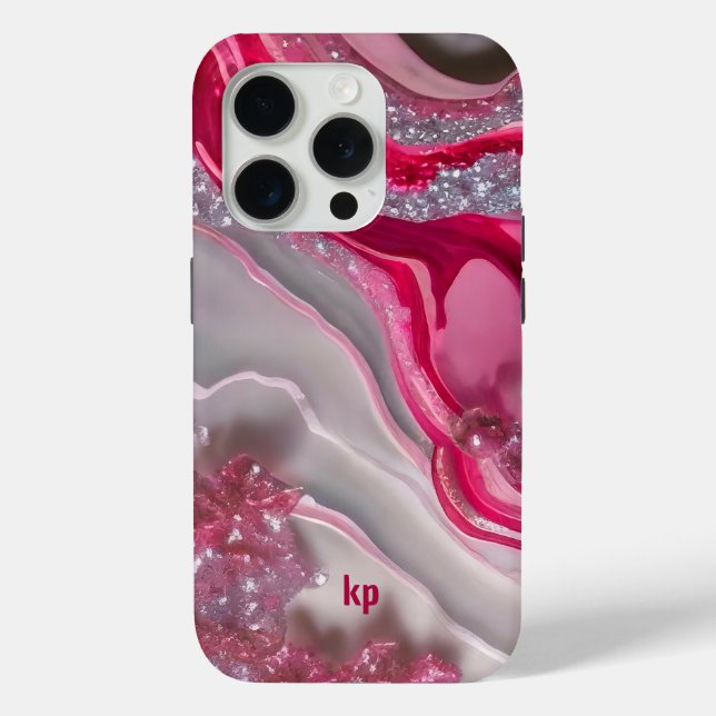 Pink silver glitter luxurious background Case-Mate iPhone case (Back)