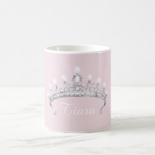 Pink Silver Tiara Coffee Mug