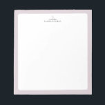 Pink | Simple Heart Personalised Notepad<br><div class="desc">This custom notepad features a simple colour edge and a cute heart. Personalise the text with your name or any text. This personalised notepad will be a perfect gift for a teacher,  friends or yourself. More designs are available at my shop BaraBomStudio. Thank you!</div>