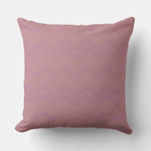 Pink, simple, modern, cool, trendy zigzag pattern cushion