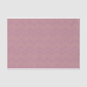 Pink, simple, modern, cool, trendy zigzag pattern tissue paper