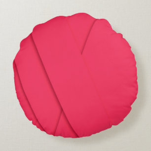 Pink, simple, modern, elegant, cool, trendy art round cushion