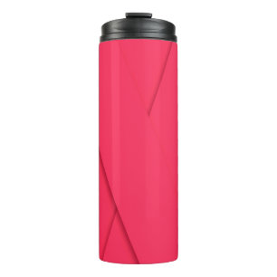 Pink, simple, modern, elegant, cool, trendy art thermal tumbler
