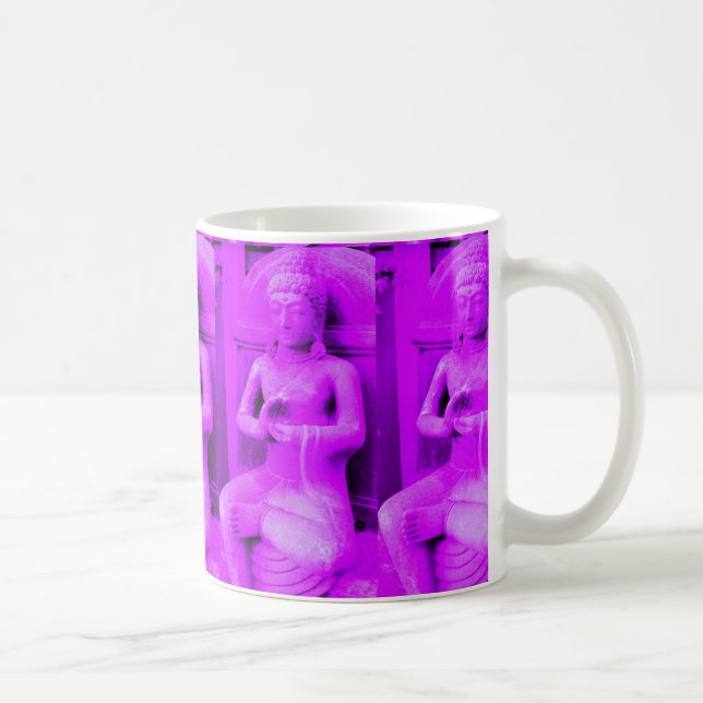 pink sitting buddhas coffee mug (Right)