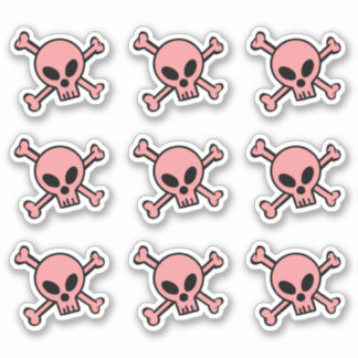 Pink Skull And Crossbones