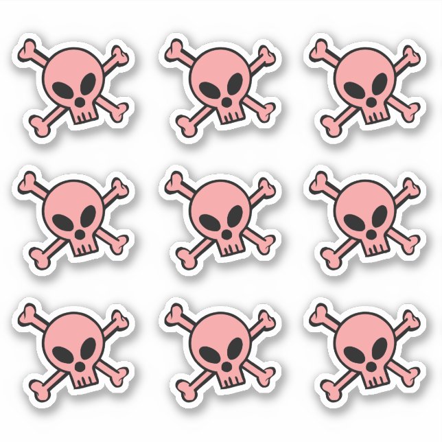 Pink Skull And Crossbones (Front)