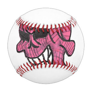 Pink Skull Baseball