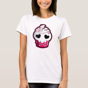 Pink Skull Cupcake T-Shirt
