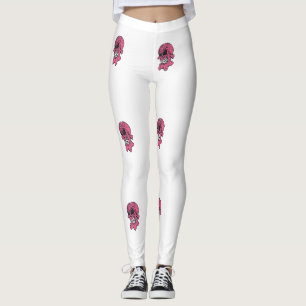 Pink Skull Leggings
