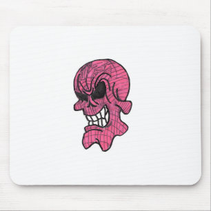 Pink Skull Mousepad