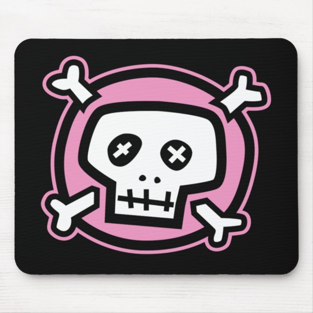 Pink Skull mousepad (Front)