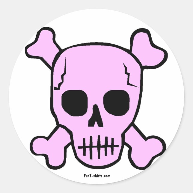 Pink Skull stickers (Front)