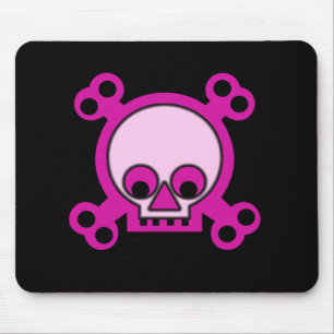 Pink Skulls Mousepad