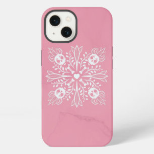 Pink Skulls Pastel Goth Kawaii Cute Horror iPhone 13 Case