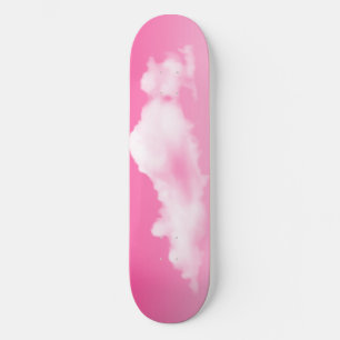 Pink Sky and Clouds Skateboard