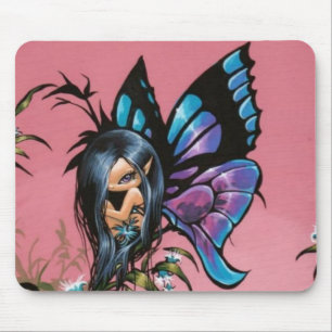 Pink Sky Fairy Mousepad