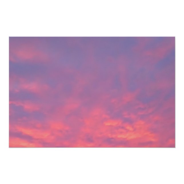 Pink Sky Photography Poster (Front)