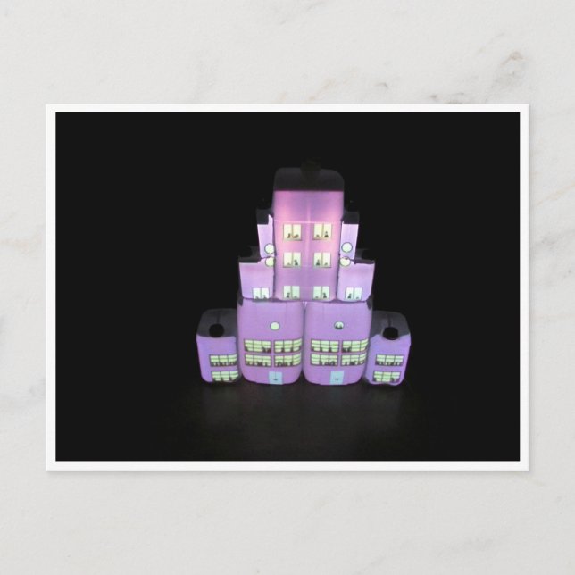 pink skyscraper postcard (Front)