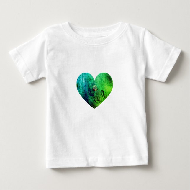 Pink Slime Heart Baby T-Shirt  (Front)