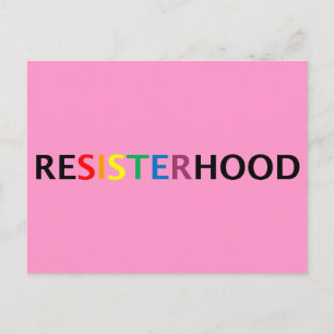 Pink Slip Resisterhood Postcard