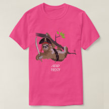 PINK SLOTH; CLASSIC JOLLY ROGER