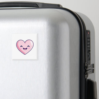 pink smiling heart Kitchen Accessories > Magnets