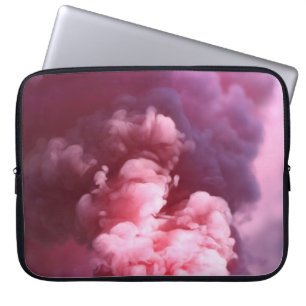 Pink smoke laptop sleeve