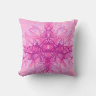 PINK SMOKE - Modern and abstract Fractal Art - Cushion