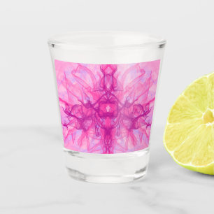 PINK SMOKE - Modern and abstract Fractal Art - Shot Glass