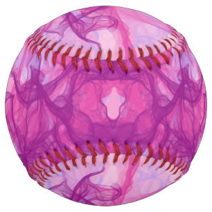 PINK SMOKE - Modern and abstract Fractal Art - Softball