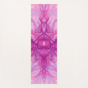 PINK SMOKE - Modern and abstract Fractal Art - Yoga Mat