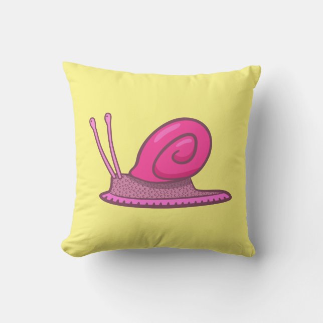 Pink Snail Cushion (Front)