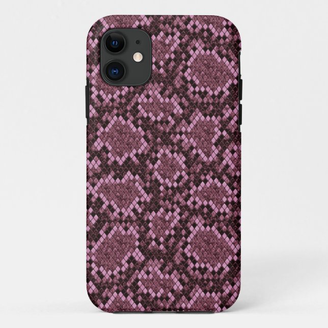 Pink Snake Print Case-Mate iPhone Case (Back)